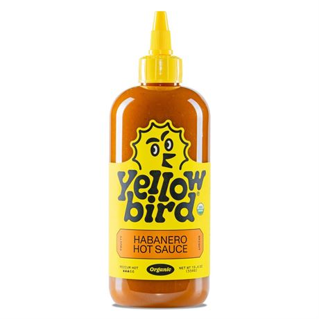 Yellowbird® Organic Habanero Hot Sauce 19.6 oz. Tabletop Size (Medium Hot | 2