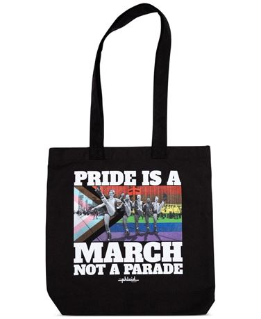 The Phluid Project Pride Is a March Not a Parade Black Tote Bag - Black