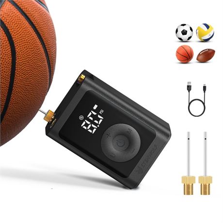 ETENWOLF Electric Ball Pump Inflation & Deflation 2-17PSI, 2600mAh Basketball