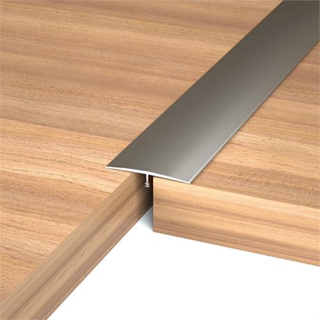 NeatiEase T Molding Floor Transition Strip, Aluminum Laminate Floor Strip Floor