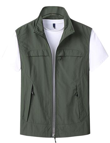 Gihuo Mens Vest Casual Lightweight Vests Summer Sleeveless Jackets for Travel
