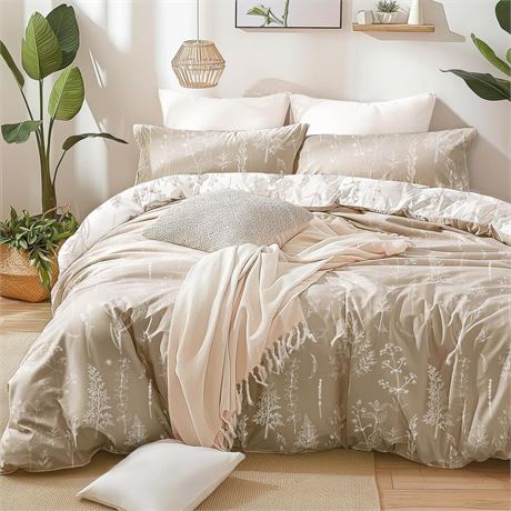 Love's cabin Light Taupe Twin Comforter Set - Twin Size Comforter Set Dorm