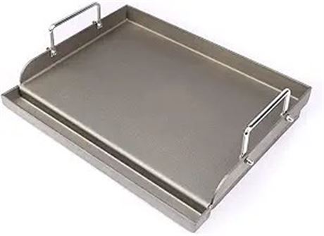 griddle for Gas Grill, Cast Iron Griddle for Gas Grill & Stove Top, 17"x13"