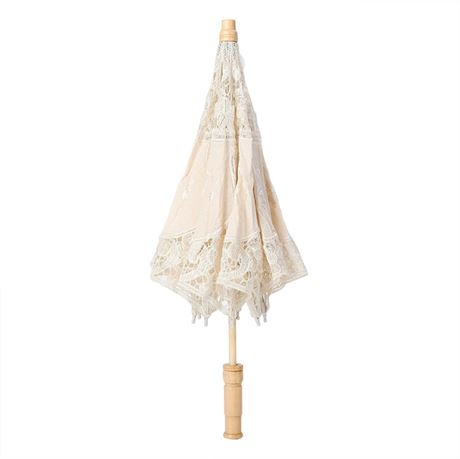 BBAUER Vensans Lace Umbrella Handmade Lace Flower Embroidery Parasol for