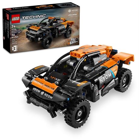 LEGO Technic NEOM McLaren Extreme E Race Car, Off-Road Pull Back Car Toy for