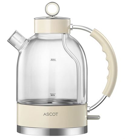 ASCOT Electric Kettle, Glass Electric Tea Kettle Gifts for Men/Women/Family