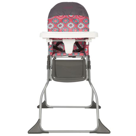 Cosco Kids Simple Fold Full Size High Chair with Adjustable Tray  Posey Pop