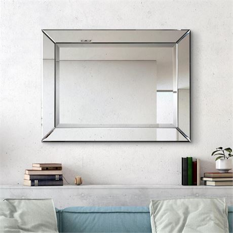 Empire Art Direct Solid Wood Framed Wall Mirror, Wall-Mounted Mirrors,