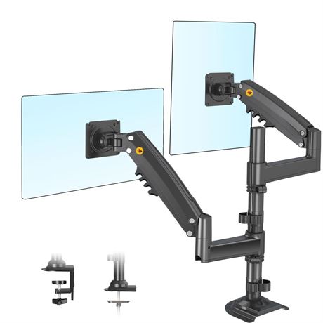 NB North Bayou Dual Monitor Desk Mount Stand Full Motion Swivel Computer