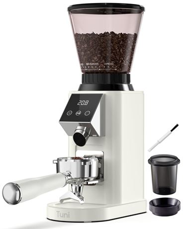 Tuni G1 Conical Burr Coffee Grinder, 48 Grind Settings Anti-static Burr Mill,