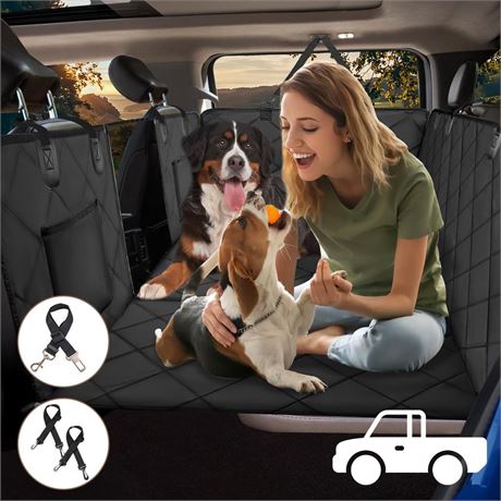 Truck Back Seat Extender for Dogs, Truck Dog Car Seat Cover for Back Seat