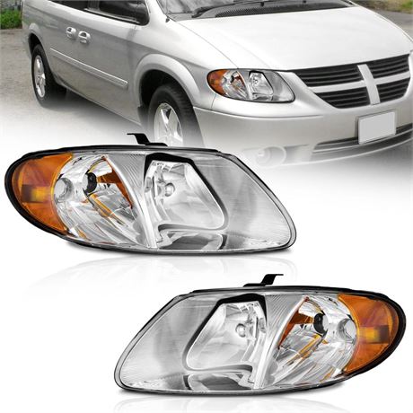 Headlights for 01-07 Dodge Caravan/Grand Caravan/Chrysler Town & Country with