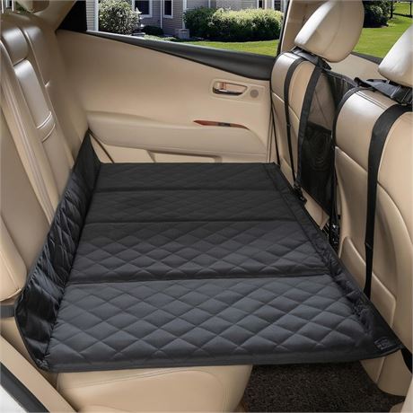 Car Bench Seat Extender for Dogs, Hammock Dog Car Seat Bed with Firm Bottom for