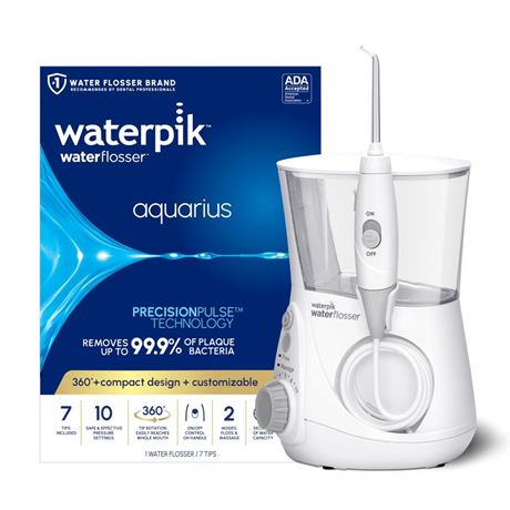 Waterpik Aquarius Water Flosser Professional For Teeth, Gums, Braces, Dental