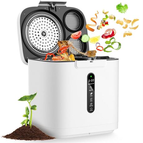 4L Electric Composter for Kitchen, Smart Compost Bin Outdoor/Indoor,