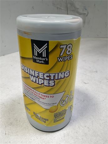 Member's Mark Disinfecting Wipes lemon scent 78ct