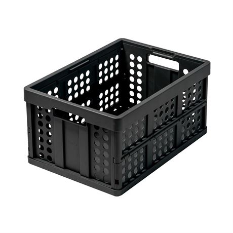 Clax® crate | folding box | basket | 48 qt (12 gal) | black