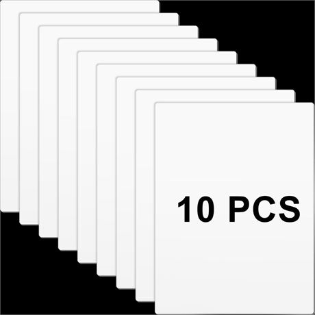 10 Pcs Blank Metal Sign 18 x 24 x 0.04 Inches Aluminum Sublimation Blanks White