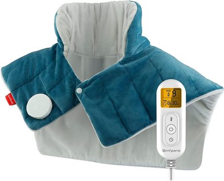 Comfytemp Heating Pad for Neck and Shoulders and Back, 2.6lb Weighted Electric