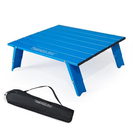Ultralight Aluminum Mini Table, Foldable Small Beach Table with Retractable