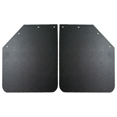 2PCS Universal Heavy Duty Polymer Mudflaps 24x30 Inch, Black Angled Splash