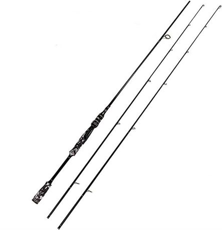 Camo Legend 2-Piece 7-Feet Spinning Rod 24 Ton Carbon Fiber Spincasting Fishing