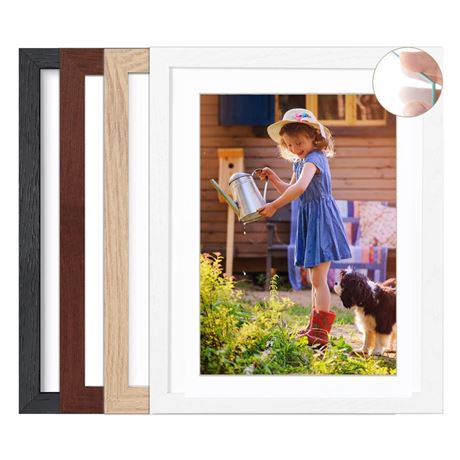 8x10 Wooden picture frame Set of 4 multi-frame wooden picture frames with 5x7