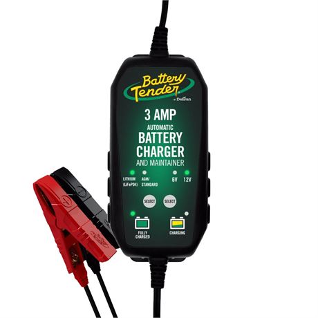 Battery Tender 3 AMP Battery Charger and Maintainer - Automotive Switchable 12V