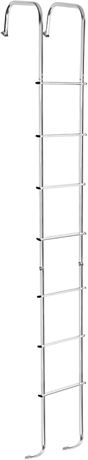 Universal Exterior RV Ladder, 7.6FT-8.4FT Aluminum Travel Trailer Ladder,