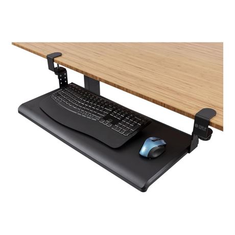 Stand Up Desk Store Large Clamp-On Retractable Adjustable Height Under Desk