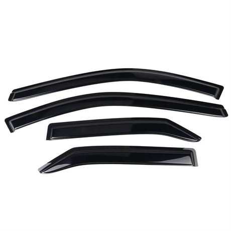 Tape on External Window Visor Deflector Compatible with Slim Tinted Acrylic