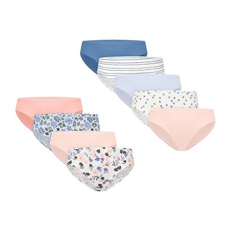 Girls Hanes® 8+1 Bonus Pack Ultimate Pure Comfort Organic Cotton Hipsters