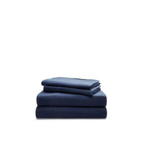 Lauren Ralph Lauren Flannel 4-Pc. Sheet Set, Twin - Navy