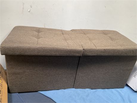 31.5 Inches Ottoman with Storage, Folding Ottoman Bench Small Foot Rest Stool,