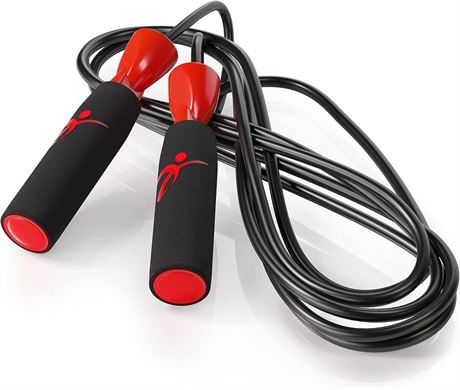 Jump Rope With Adjustable Length, Tangle-Free Skipping Rope for Gym