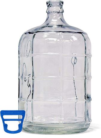 Home Brew Ohio 5 Gallon Glass Carboy with Carboy Handle