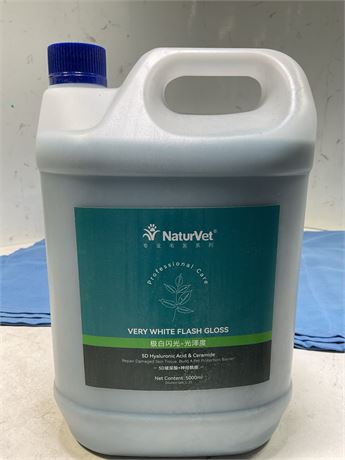 NaturVet Very White Flash Gloss for PETS 5L