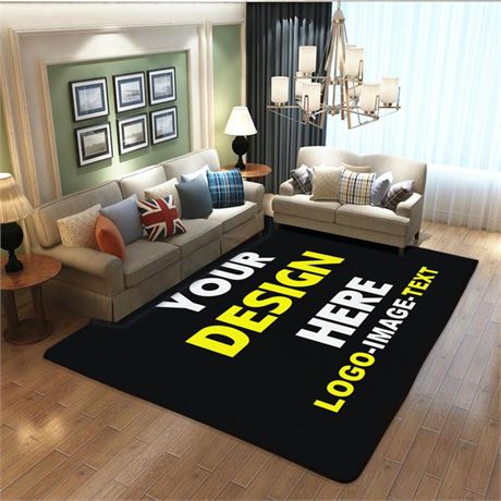 Personalized Rug Add Your Own Logo Text Photo Image Decorative Door Mat Office