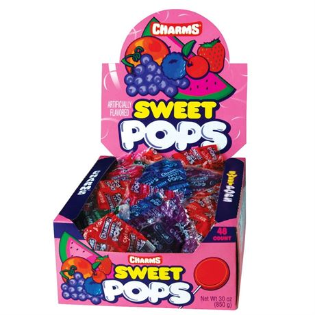 Charms Sweet Pops Assorted 48 ct