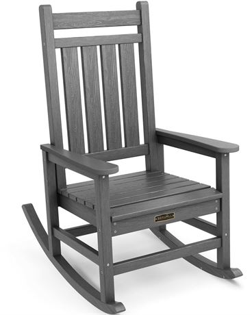 SERWALL Oversized Rocking Chair, Outdoor Rocking Chair for Adults, All Weather