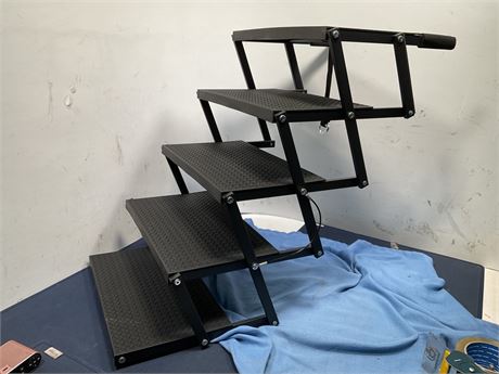 Dog Steps for Car and Truck,25.6" H Foldable Dog Stairs for Large Dogs,