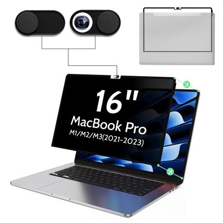 Privacy Screen for MacBook Pro 16 Inch M1/M2/M3(2021-2023)-A2991 A2485 A2780,