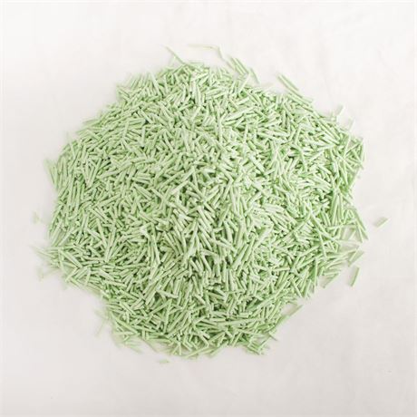 Tofu Cat Litter Green Tea 5.5 Lbs, Flushable Clumping Fast Drying Tofu Cat