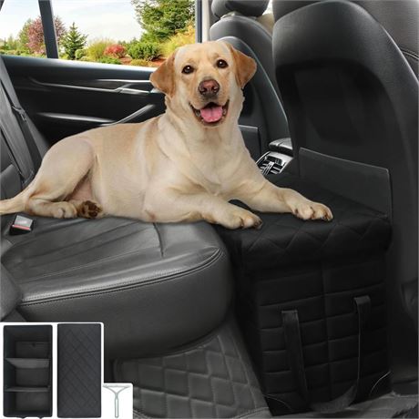 Seat Extender for Dogs,Back&Front Seat Extender with Storage for SUV Truck