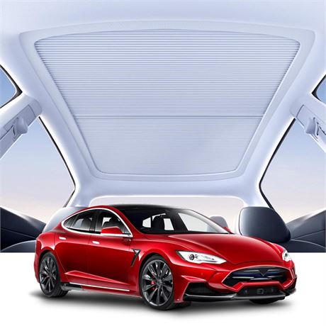 Retractable Sunroof Sunshade for Tesla Model 3, Block up to 99% of UV Rays,