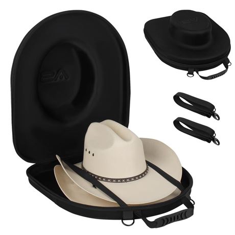 Hat Carrier Case for Travel-Crush Proof Cowboy Hat Case Box Storage Organizer