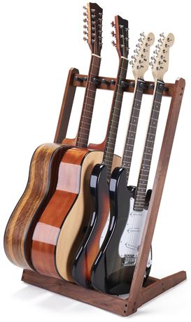Guitar Stand for Multiple Guitars, Hardwood Multi Guitar Stand (3 Acoustic