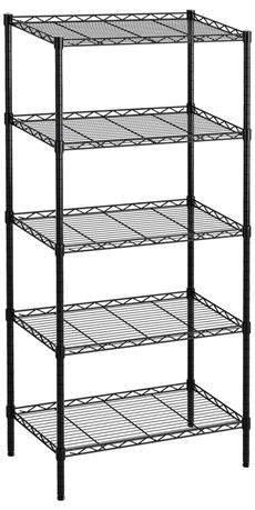 5-Tier Storage Shelves Wire Shelving Unit Adjustable Metal Shelf Organizer Unit