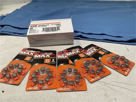 CVS Hearing Aid Batteries Orange Size 13, 8 Count - 5 Pack