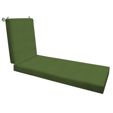 Honeycomb Outdoor Chaise Lounge Cushion for Patio Furniture, Water & Fade